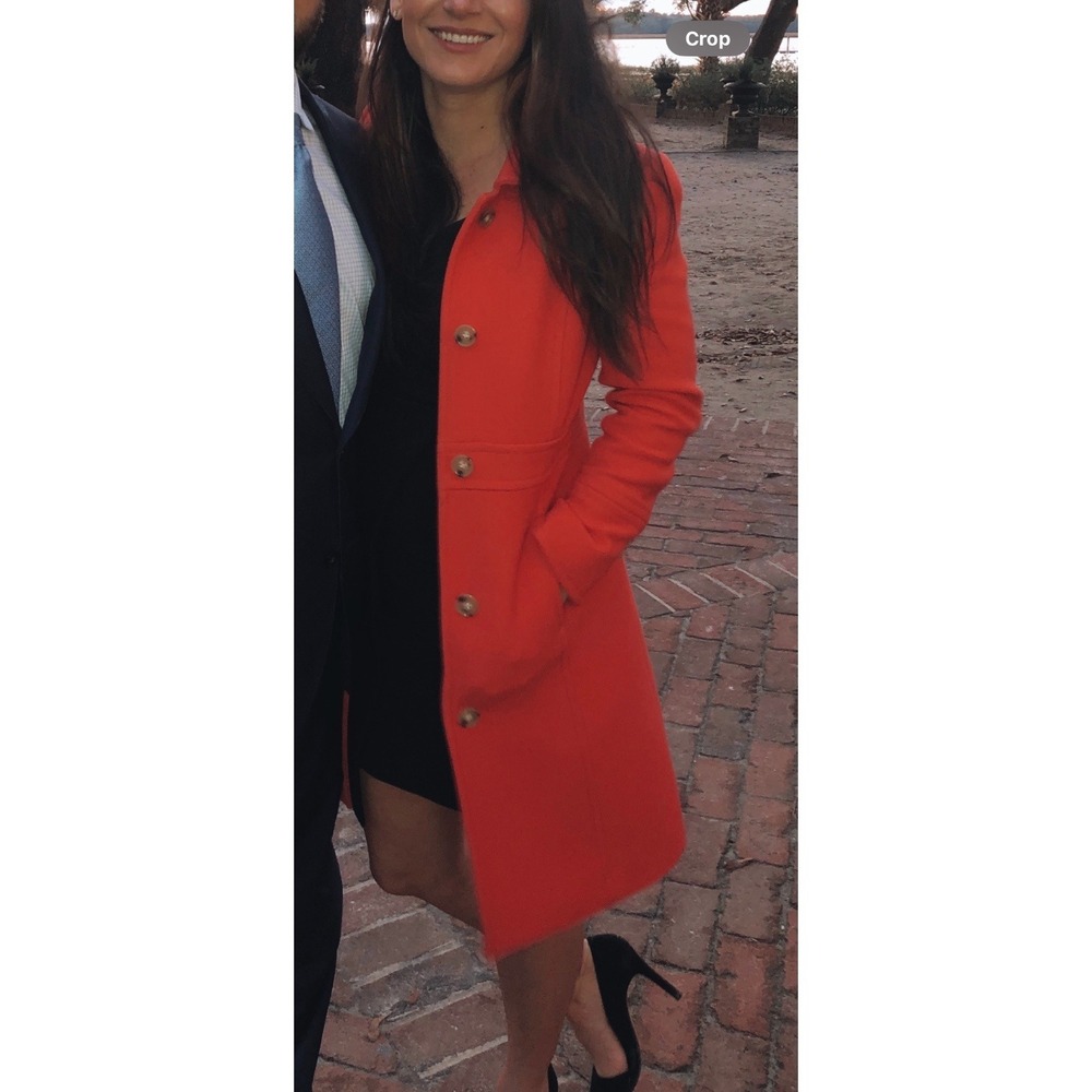 J Crew Classic Lady Day Coat Italian Wool Thinsulate Petite 2 Retail $398 - Picture 10 of 10